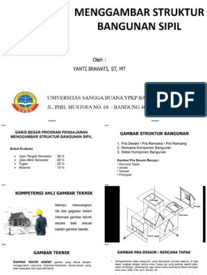 Detail Menggambar Bangunan Sipil Nomer 46