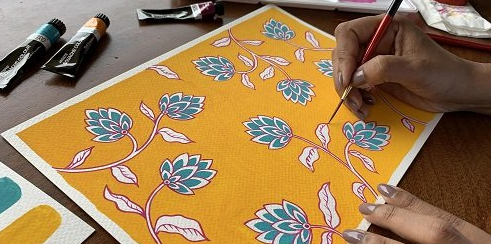 Detail Menggambar Batik Di Kertas A3 Nomer 48