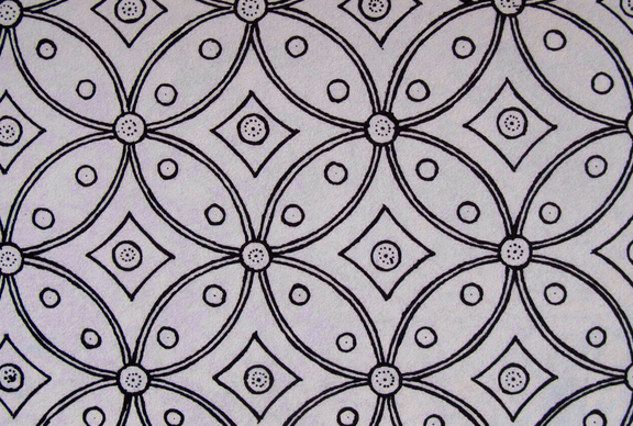Detail Menggambar Batik Kawung Nomer 47