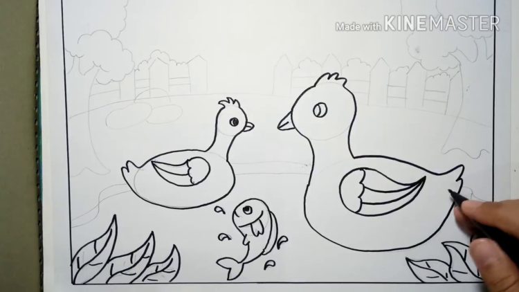 Detail Menggambar Bebek Dengan Mudah Nomer 52