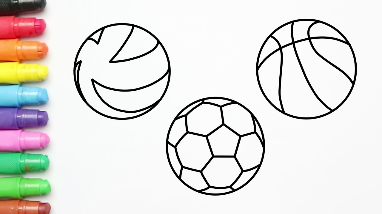 Detail Menggambar Bola Kasti Nomer 6
