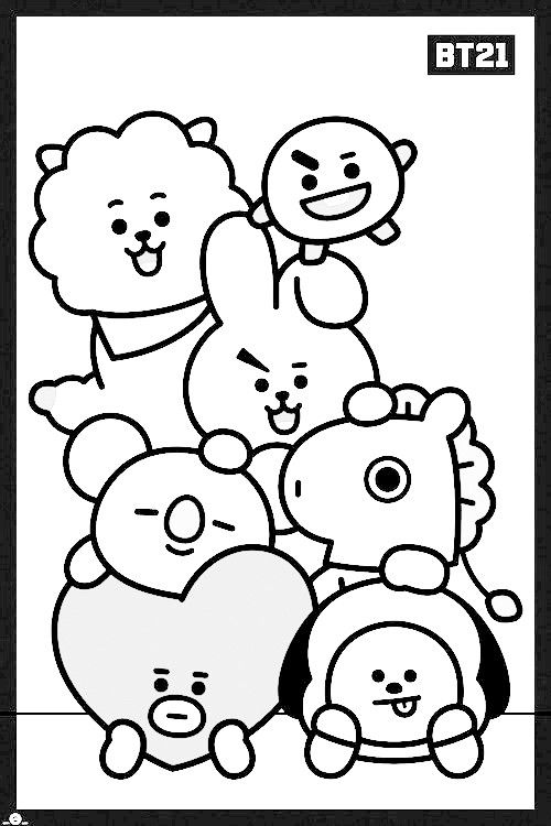 Detail Menggambar Bt21 Nomer 23