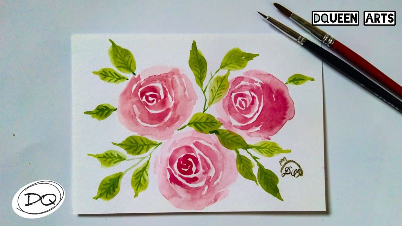Detail Menggambar Bunga Mawar Yang Mudah Nomer 24