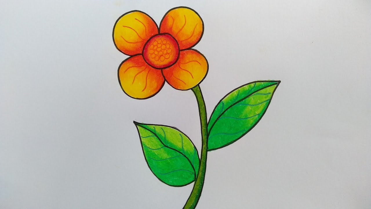 Menggambar Bunga Yang Mudah - KibrisPDR