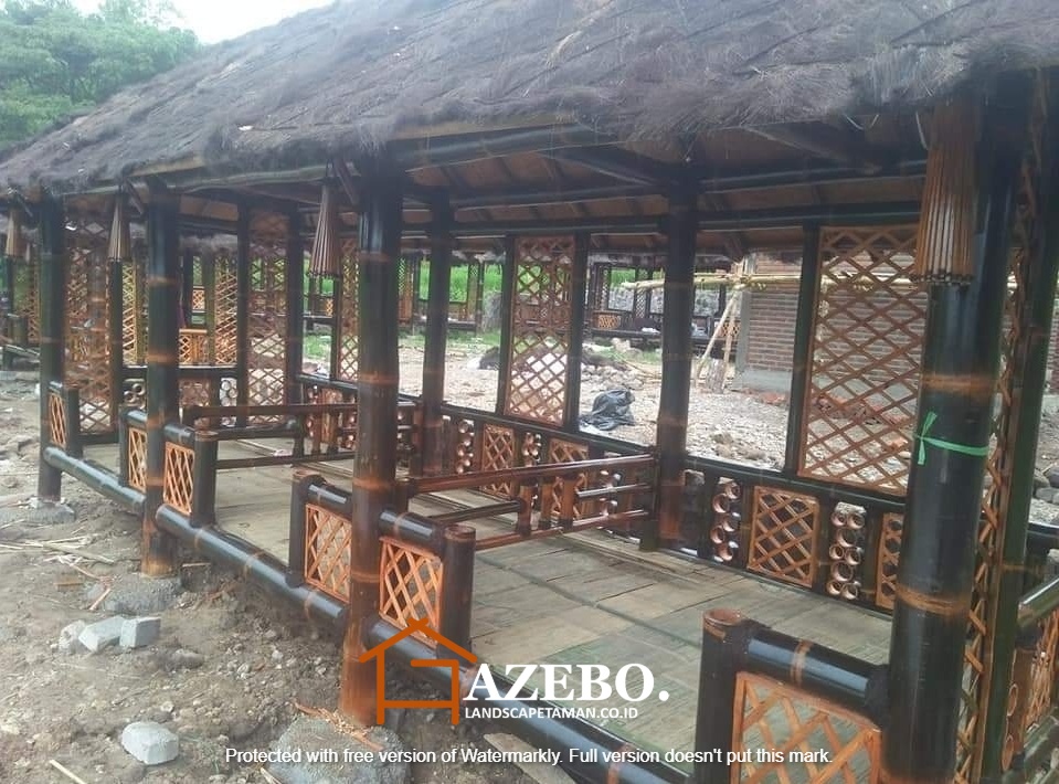 Detail Desain Pondok Bambu Nomer 21