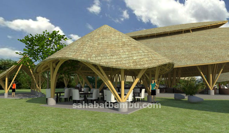 Detail Desain Pondok Bambu Nomer 33