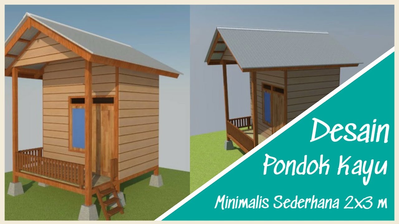 Detail Desain Pondok Kayu Nomer 7