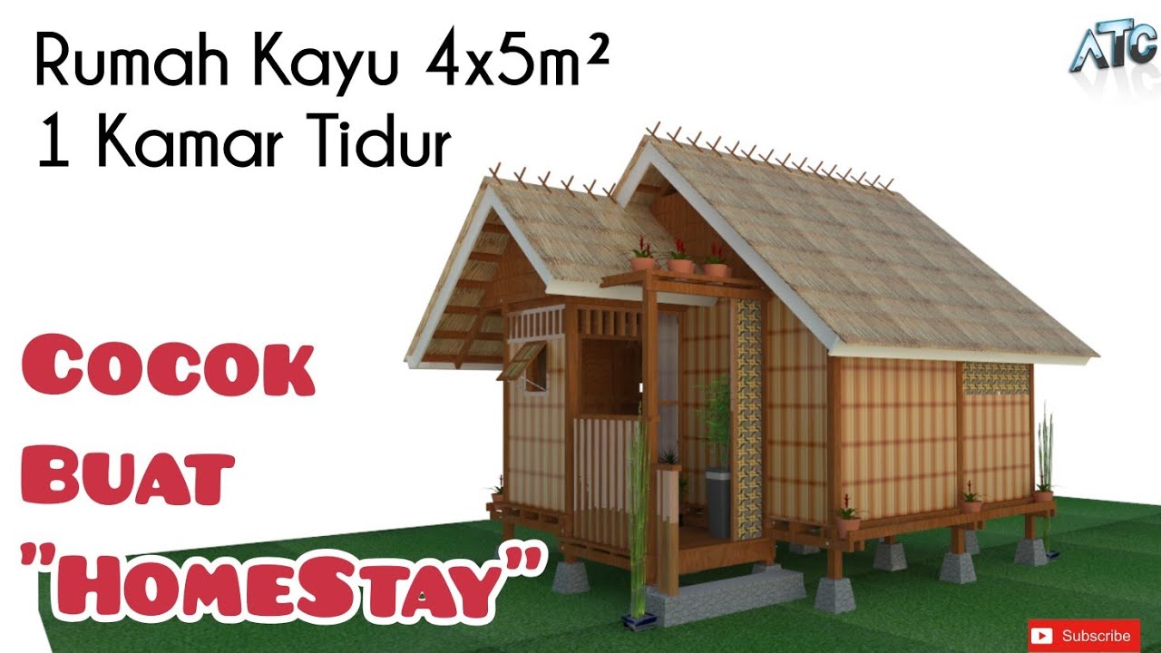 Detail Desain Pondok Kayu Sederhana Nomer 33