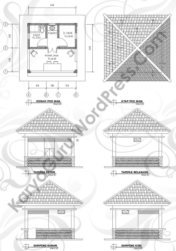 Detail Desain Pos Kamling Nomer 21