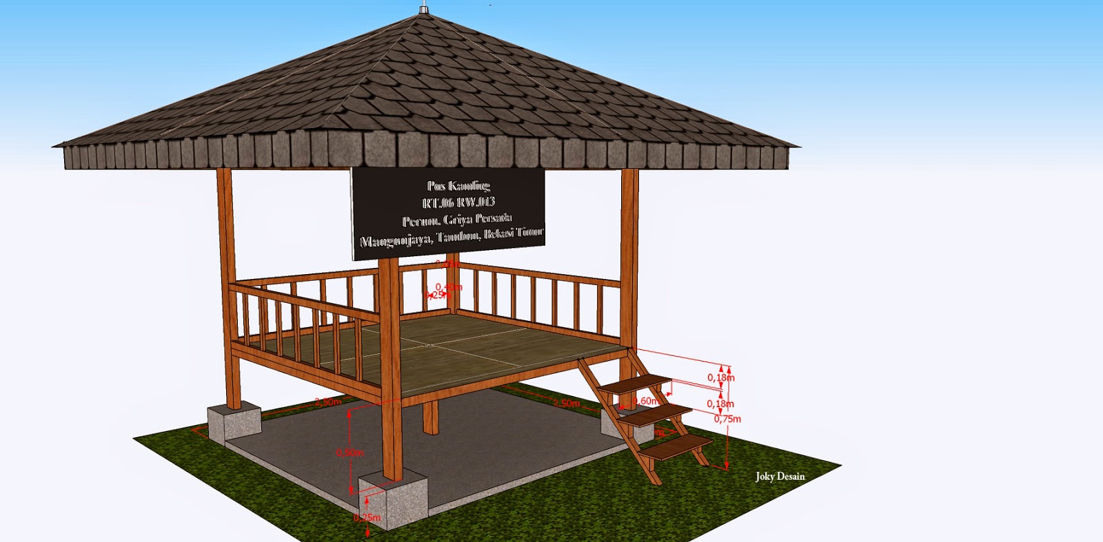 Detail Desain Pos Kamling Nomer 22