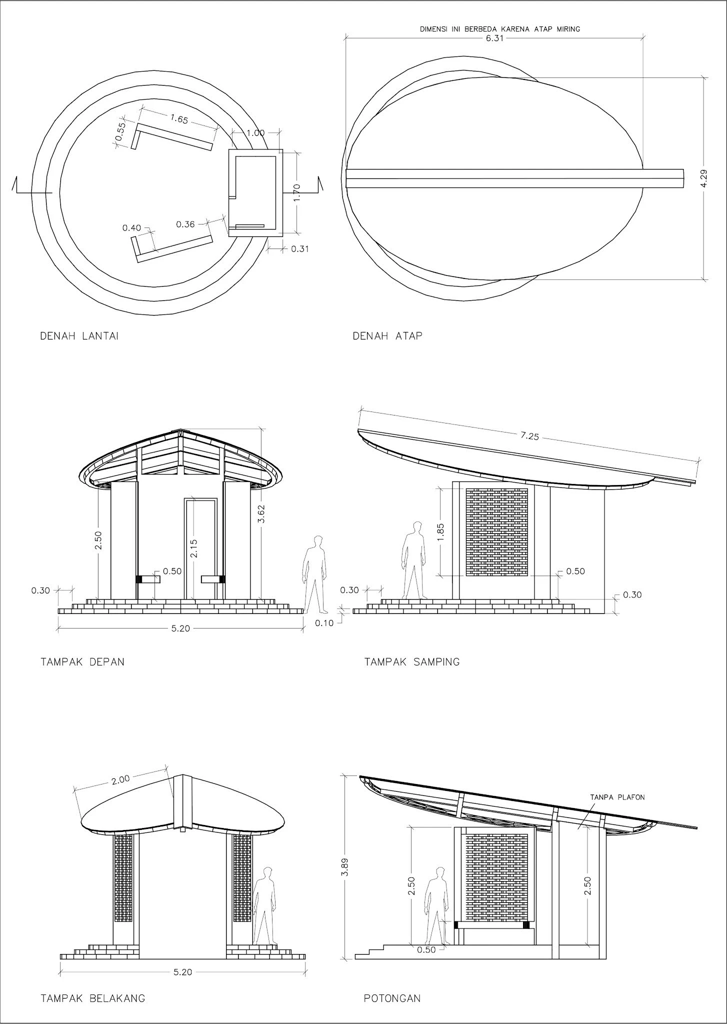 Detail Desain Pos Satpam Modern Nomer 41