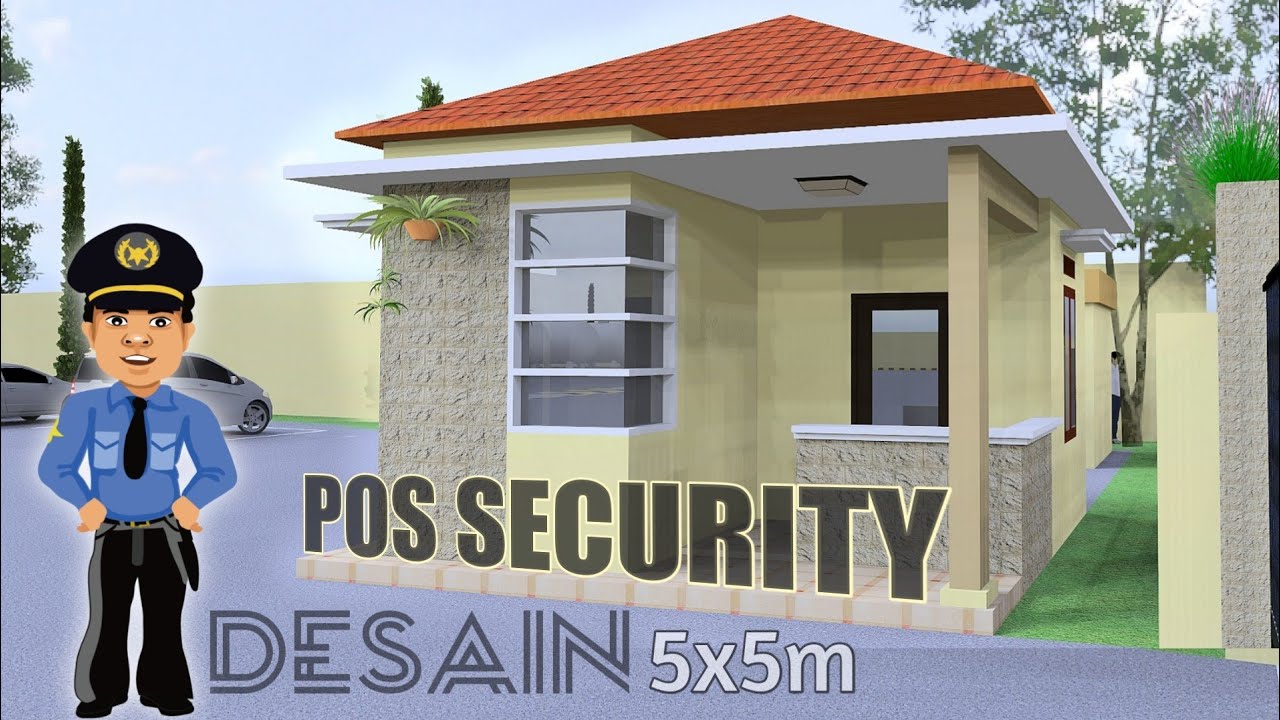 Detail Desain Pos Security Minimalis Nomer 2