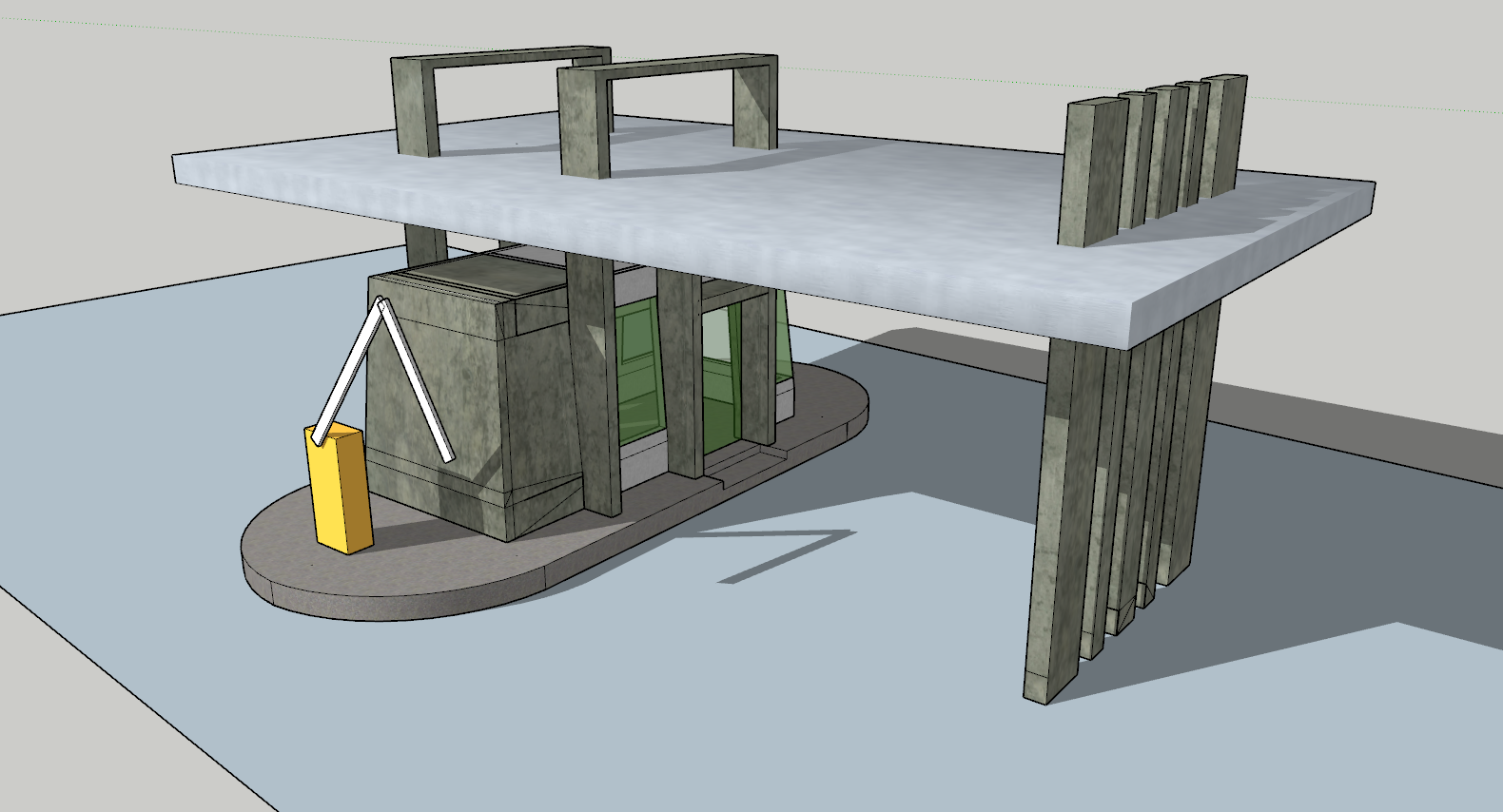 Detail Desain Pos Security Minimalis Nomer 15