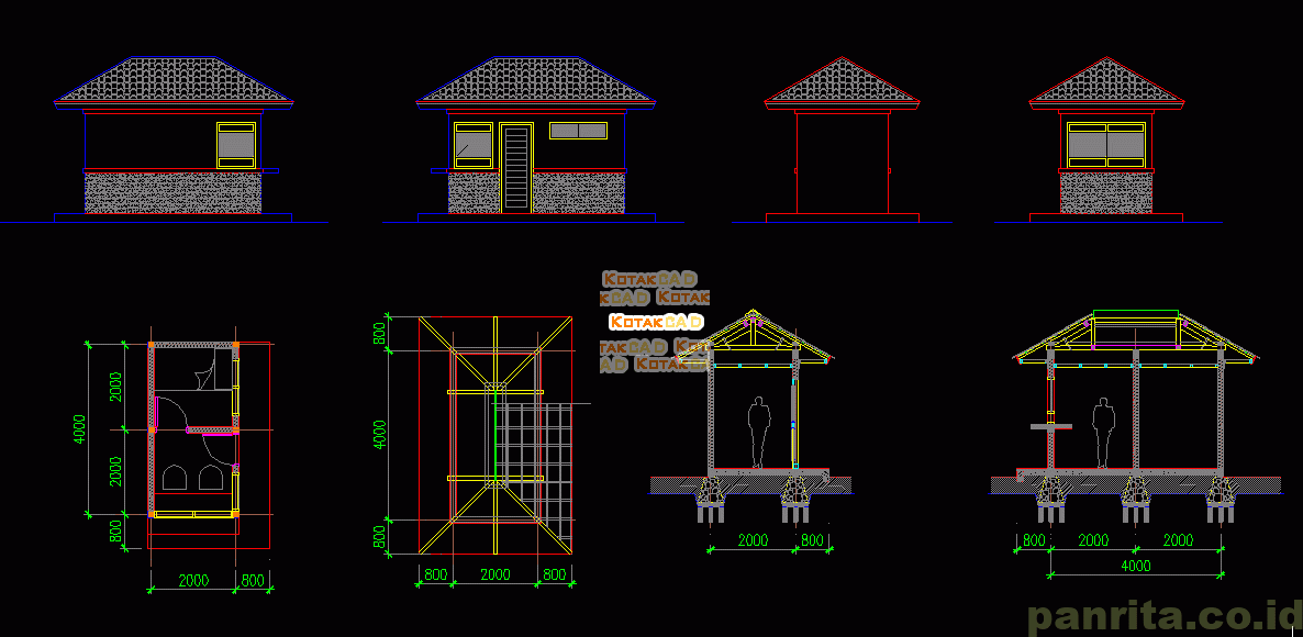 Detail Desain Pos Security Minimalis Nomer 44