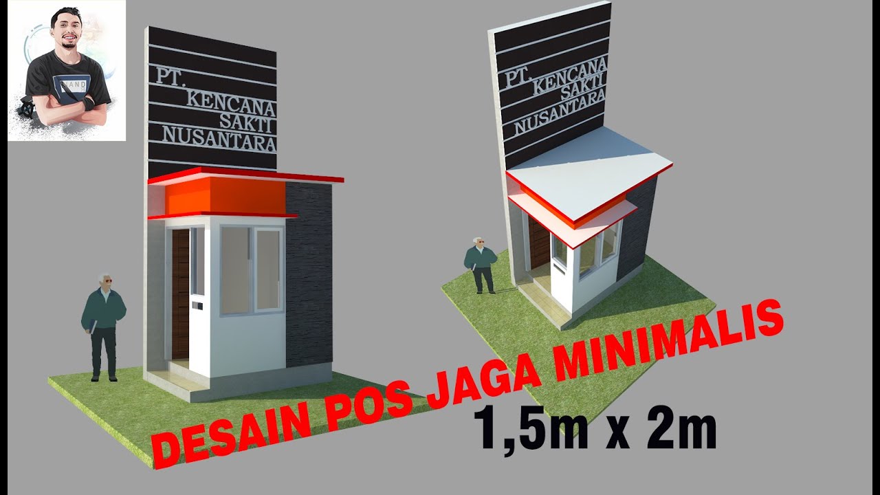 Detail Desain Pos Security Minimalis Nomer 8