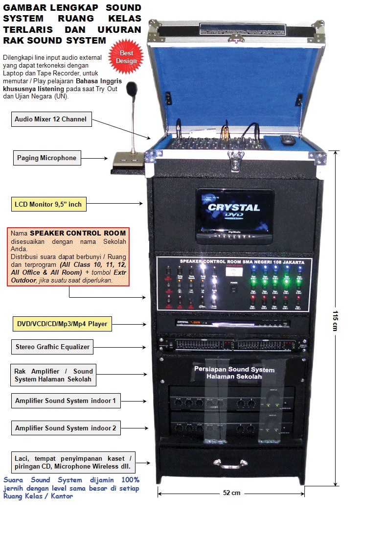 Detail Desain Rak Sound System Nomer 14