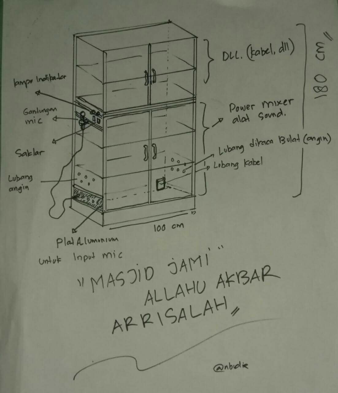 Detail Desain Rak Sound System Nomer 4