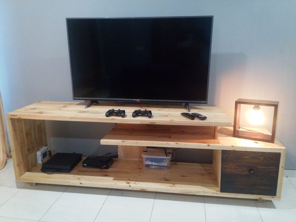 Detail Desain Rak Tv Dari Kayu Palet Nomer 12