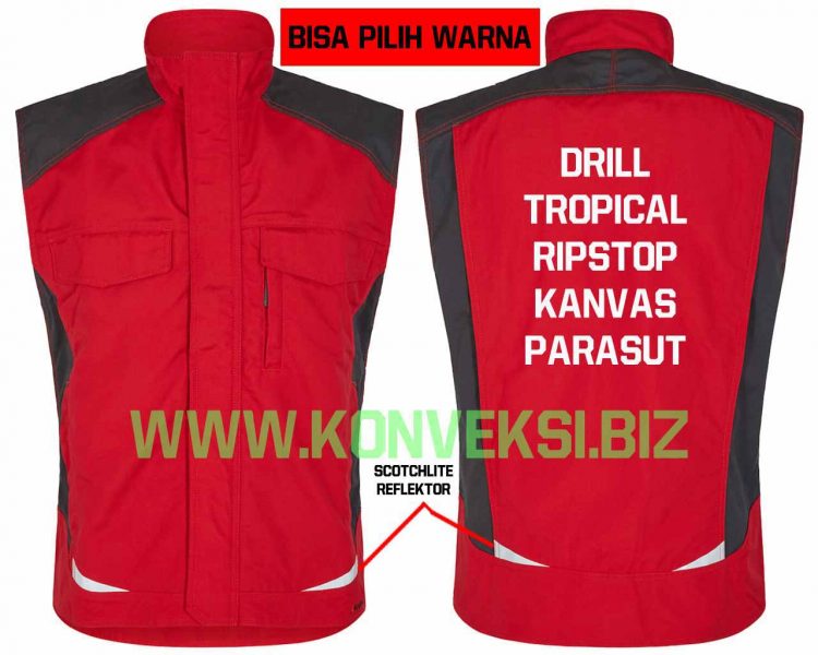 Detail Desain Rompi Depan Belakang Nomer 13