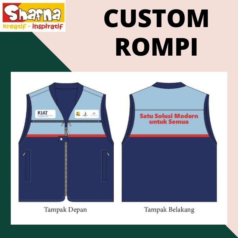 Detail Desain Rompi Depan Belakang Nomer 25