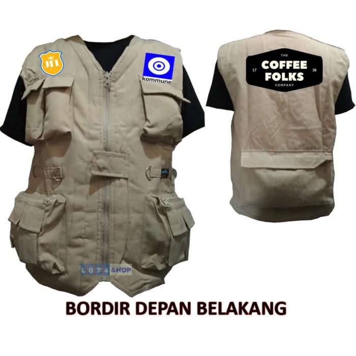 Detail Desain Rompi Depan Belakang Nomer 26