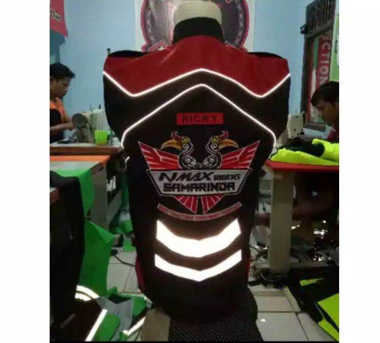 Detail Desain Rompi Komunitas Motor Nomer 5