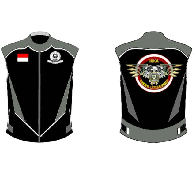 Detail Desain Rompi Komunitas Polos Nomer 11