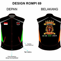 Detail Desain Rompi Komunitas Polos Nomer 21