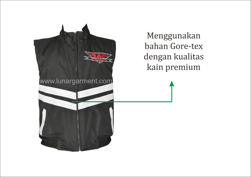 Detail Desain Rompi Komunitas Polos Nomer 23