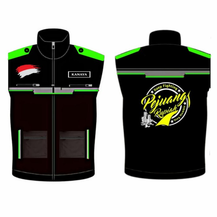 Detail Desain Rompi Ojol Nomer 5