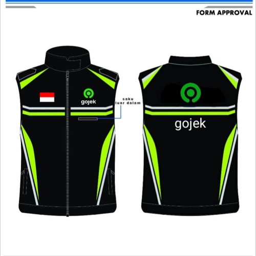 Detail Desain Rompi Ojol Polos Nomer 26