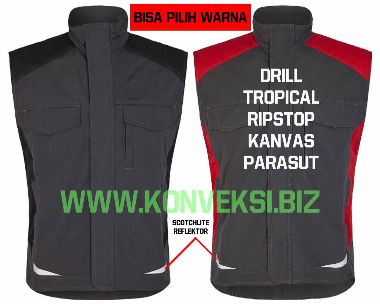 Detail Desain Rompi Polos Nomer 11