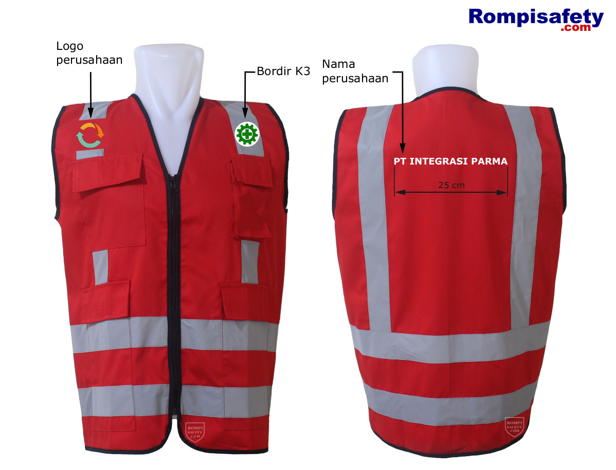 Detail Desain Rompi Safety Nomer 12