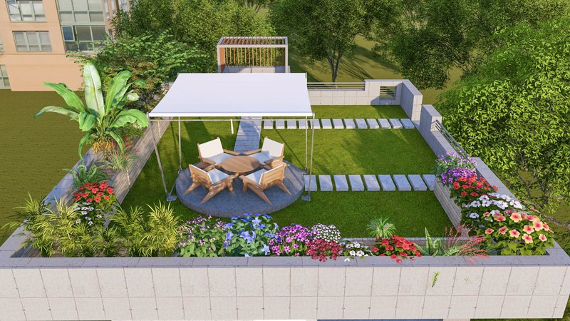 Detail Desain Rooftop Garden Nomer 40