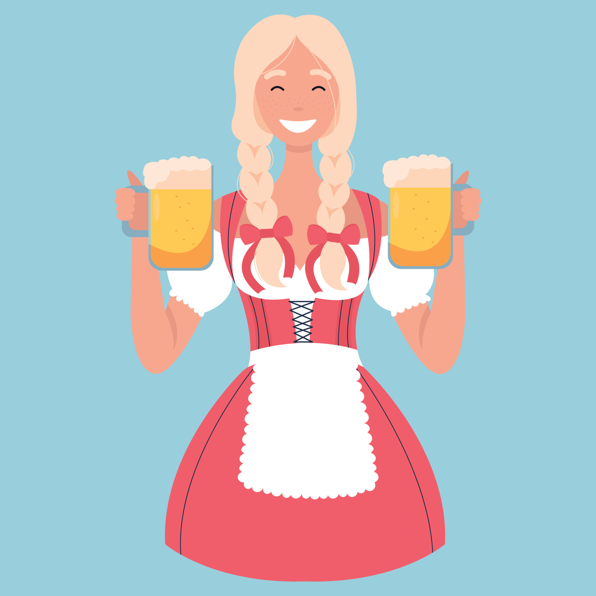 Detail Dirndl Bierkrug Nomer 3