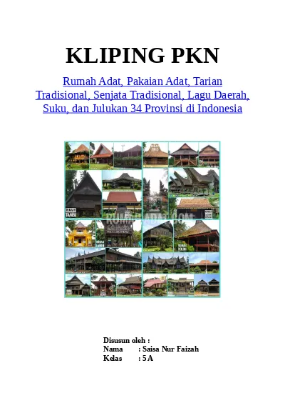 Detail Kliping Rumah Adat Nomer 8