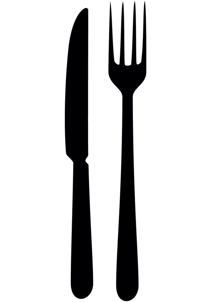 Detail Knife And Fork Clipart Nomer 2