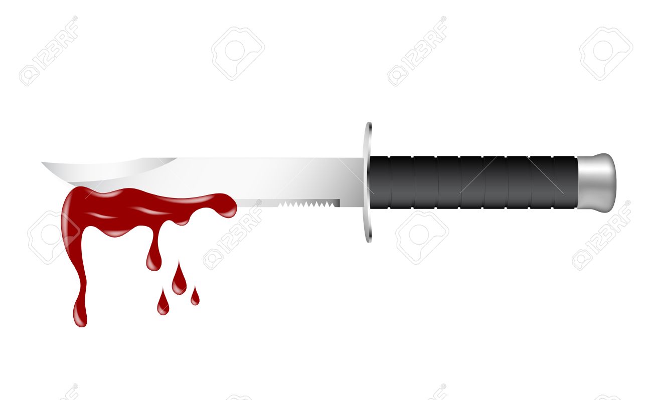 Detail Knife With Blood Clipart Nomer 12