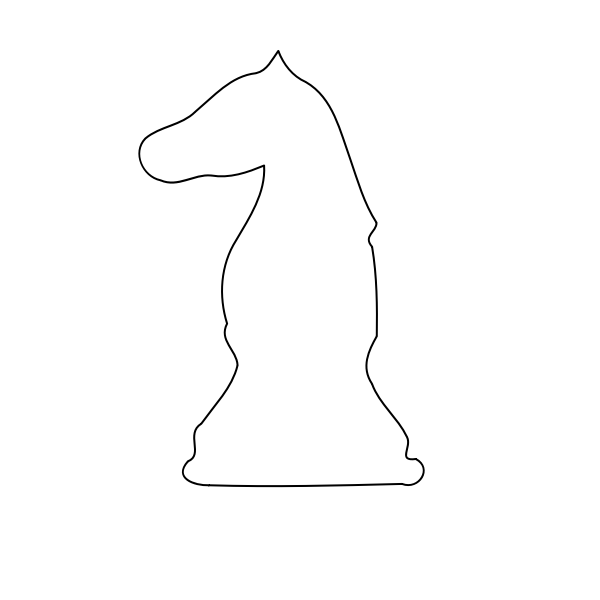 Detail Knight Chess Piece Silhouette Nomer 38