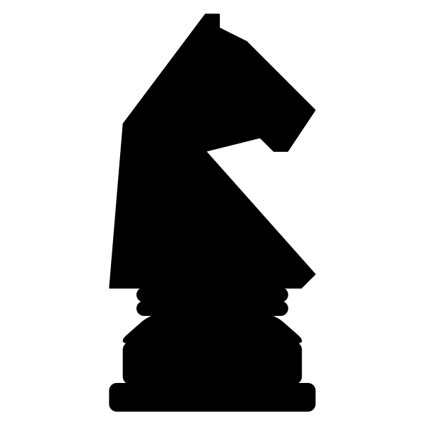 Detail Knight Chess Piece Silhouette Nomer 39