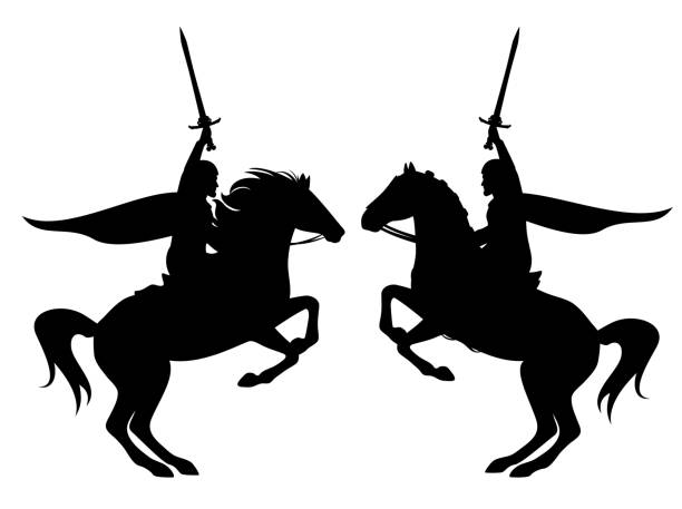 Detail Knight Silhouette Clip Art Nomer 5