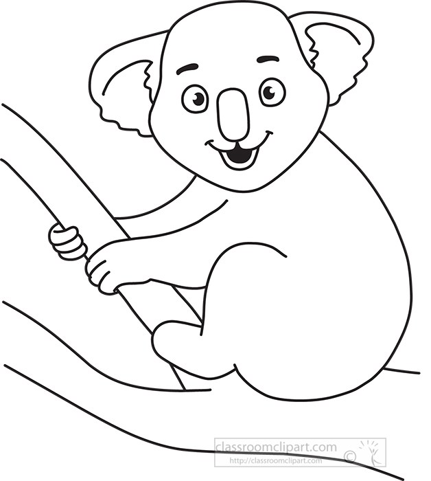 Detail Koala Clipart Black And White Nomer 19