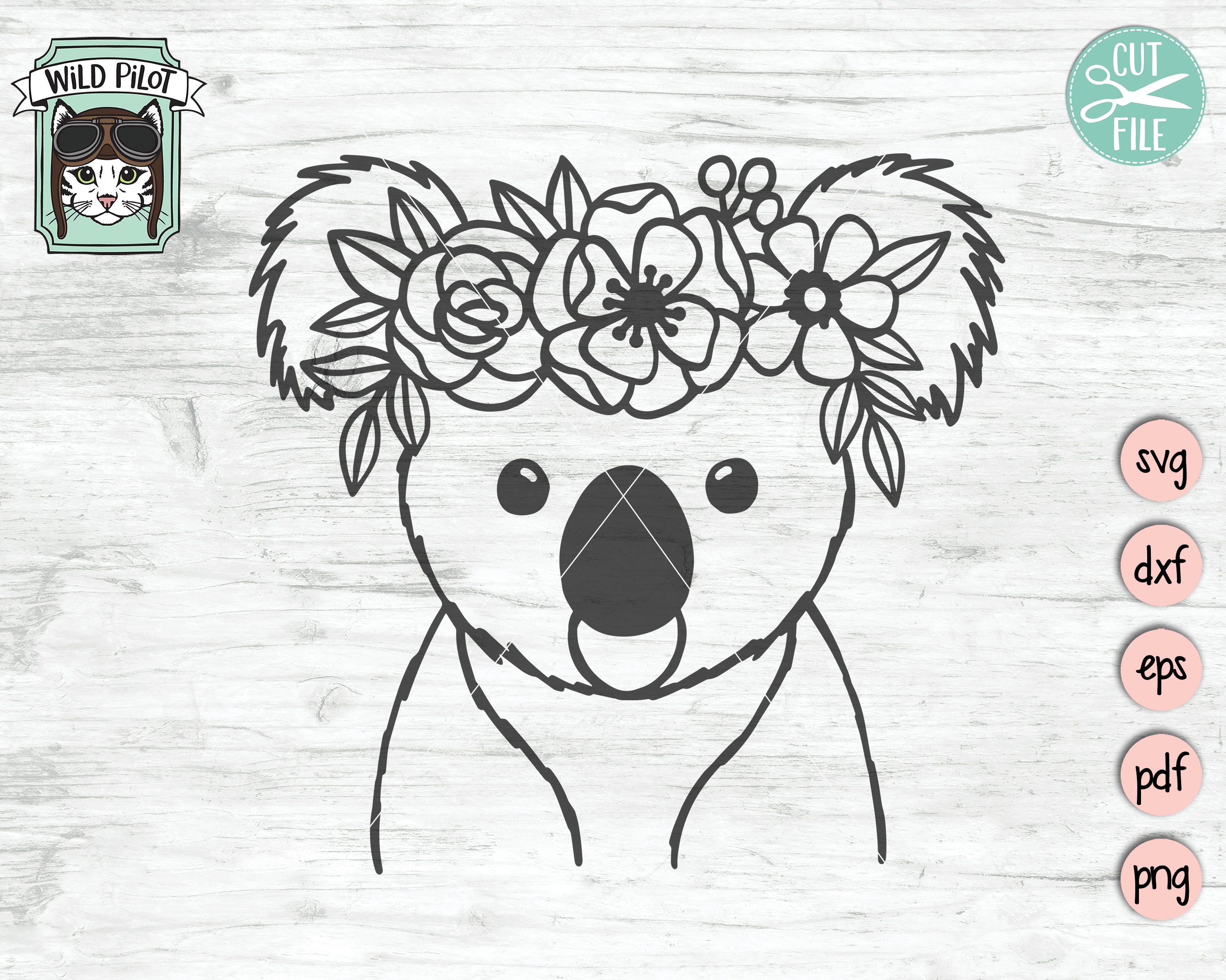 Detail Koala With Flower Crown Nomer 15