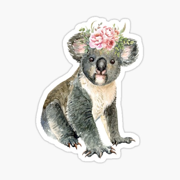 Detail Koala With Flower Crown Nomer 21