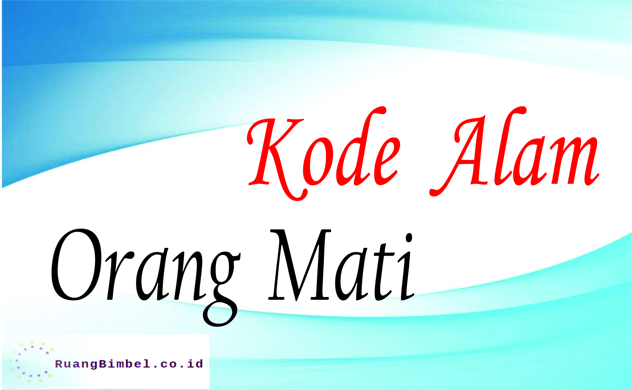 Detail Kode Alam Gantung Diri Nomer 7