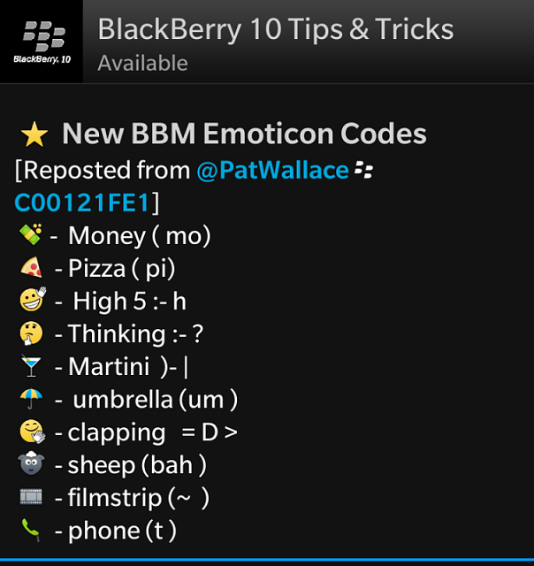 Detail Kode Emoticon Bbm Android Lengkap Nomer 53