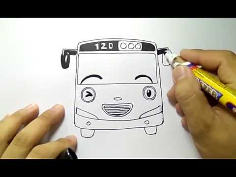 Detail Menggambar Bus Tayo Nomer 11