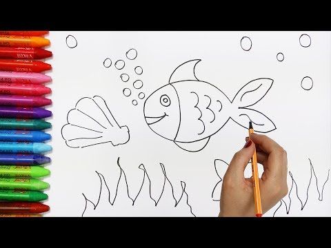 Detail Menggambar Dan Mewarnai Ikan Nomer 17