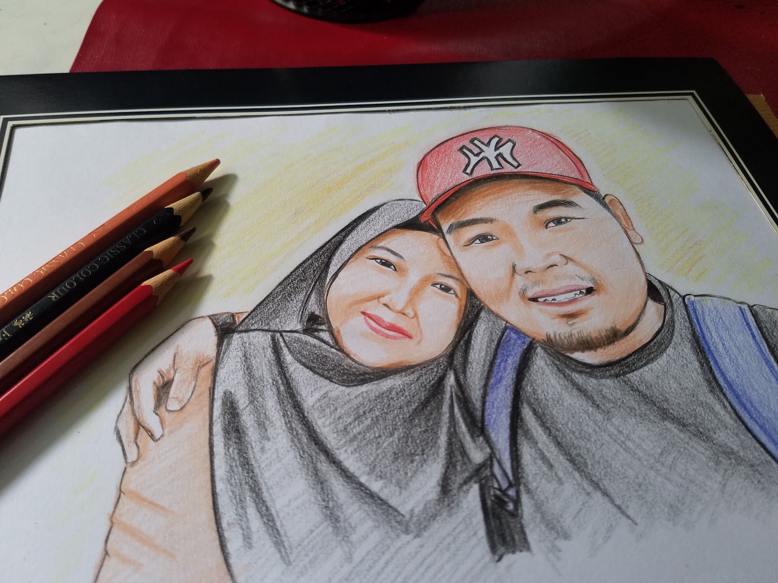 Detail Menggambar Dengan Pensil Hitam Dan Pensil Warna Nomer 39