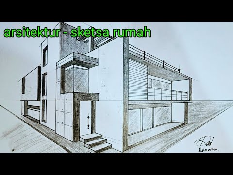 Detail Menggambar Desain Rumah Nomer 18